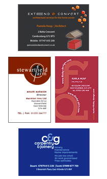 Range of Business Cards
