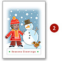 Image: Snowman Design Christmas Card